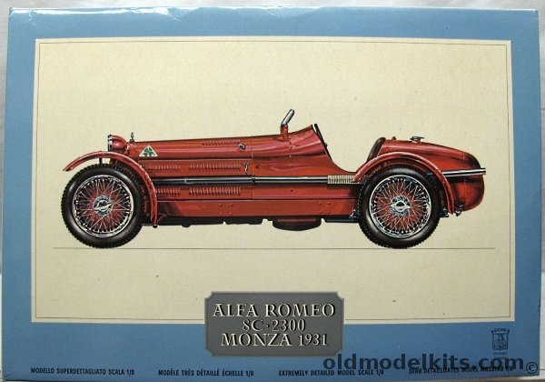 Pocher 1/8 Alfa Romeo 8C-2300 Monza 1931, K71 plastic model kit